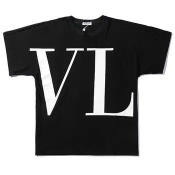 

Mens Tshirts Women Casual VL Tshirts TN Hip Hop Hipster Letters Fashion Short Sleeve Cotton 1:1 Shirts Summer Brand Tops Tees