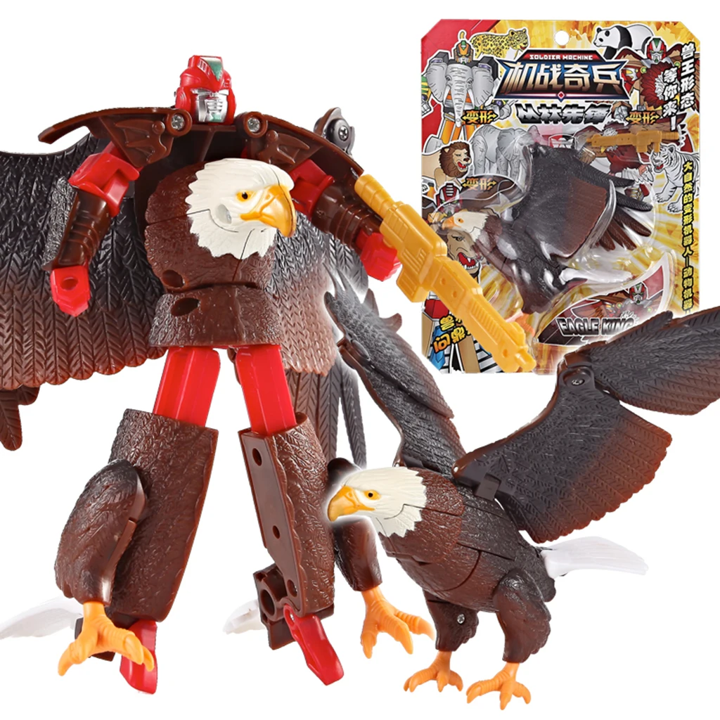 Educational Transform Animals Robot Action Figure Toy Gift for Kids