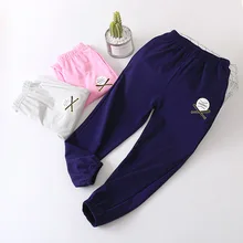 Детские летние противомоскитные штаны, 19 тонкие хлопковые летние штаны для больших мальчиков и девочек новые стильные штаны-фонарики