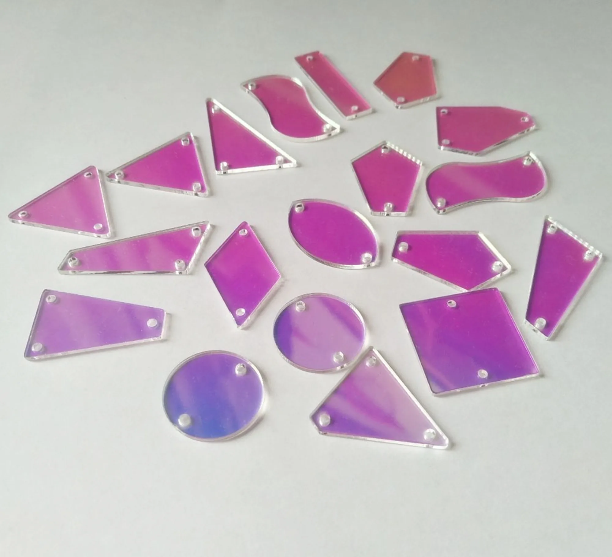 

30PCS Sew On AB Crystal Rhinestones Irregular Acrylic AB Beads, Sew On Stones Crystal Strass