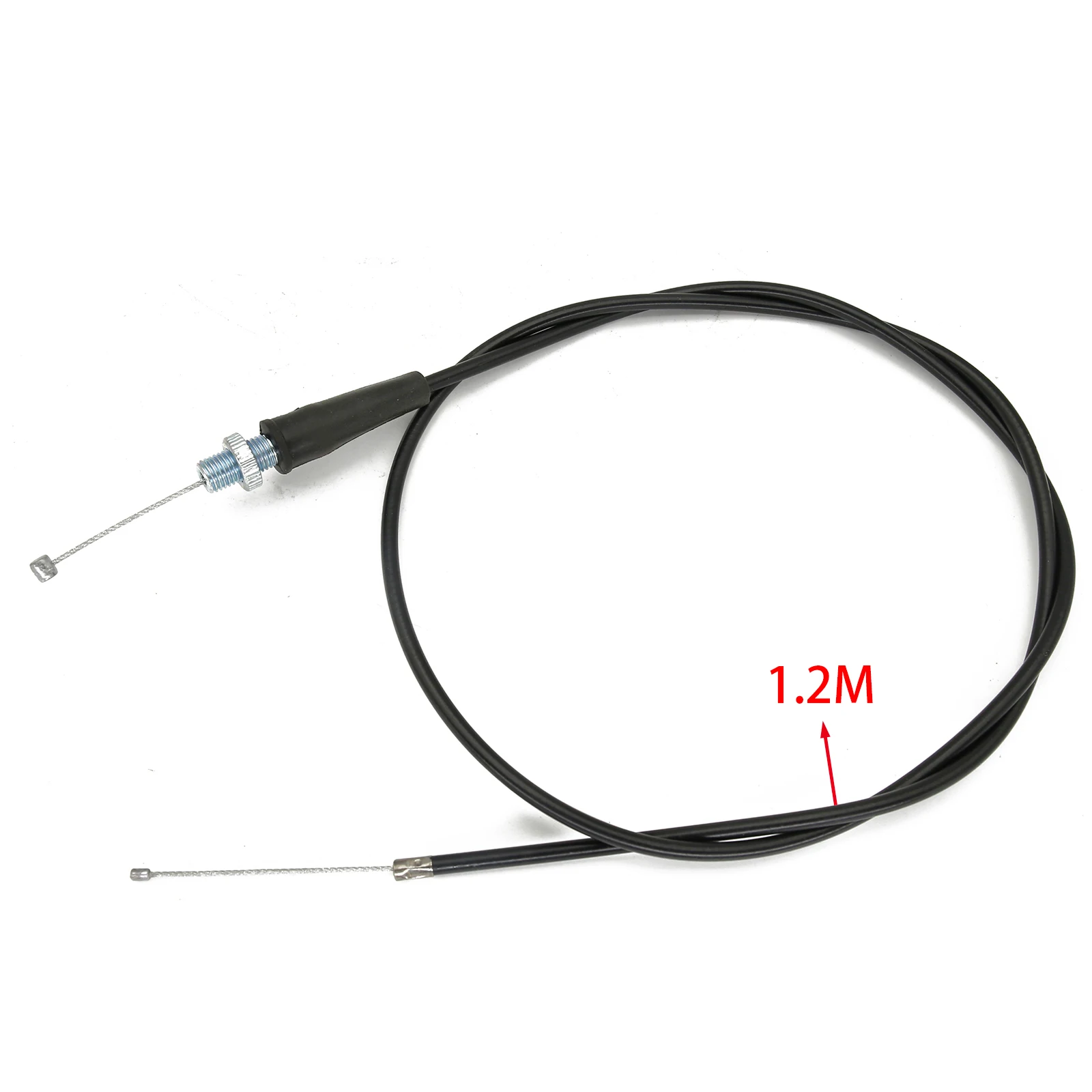 CABLE D'EMBRAYAGE,Câble'accélérateur à gaz noir à tête droite, 120cm