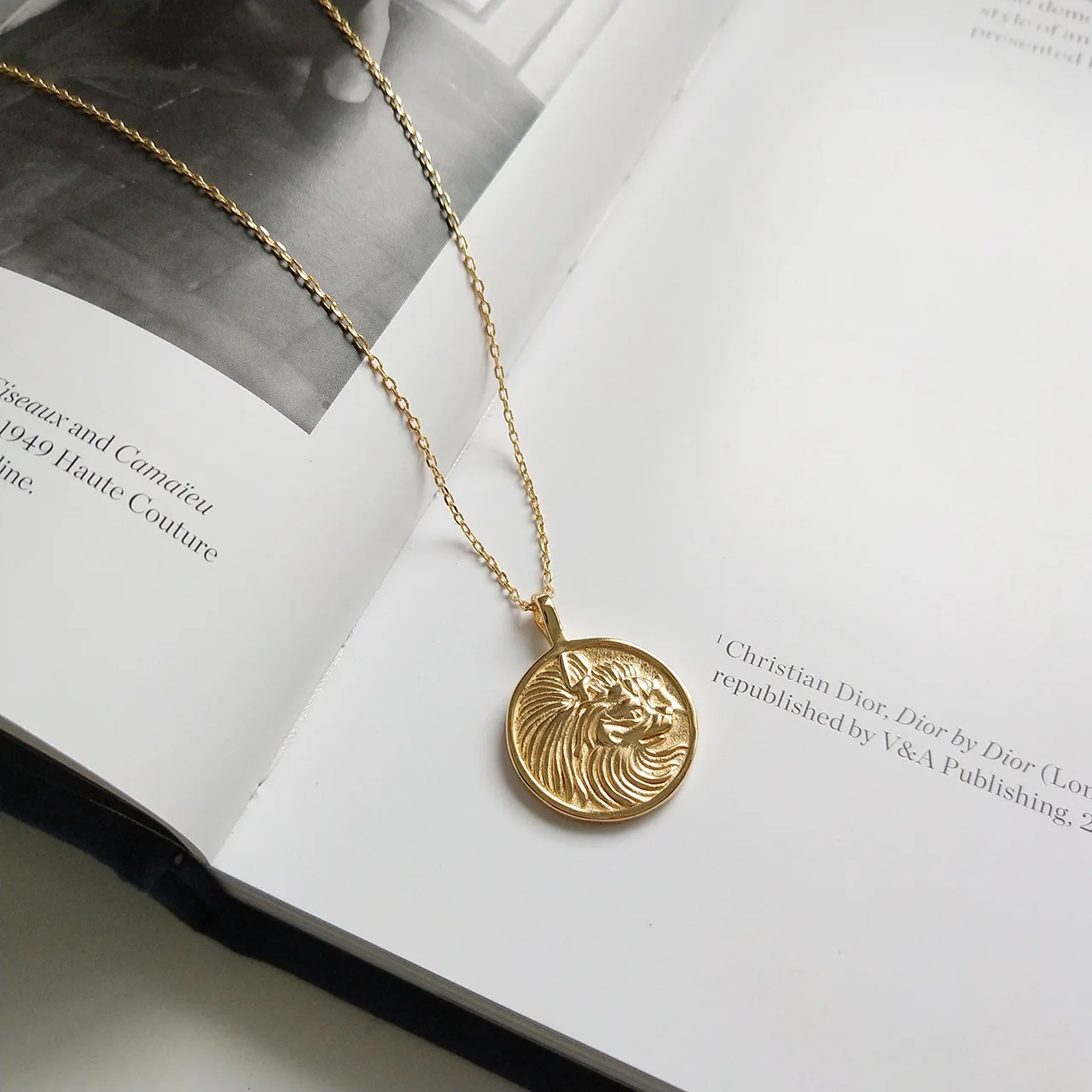

Chao fu mao South Korea Korean-style Accessories Europe And America 925 Sterling Classical Fox Design Gold-Tone Necklace Short N