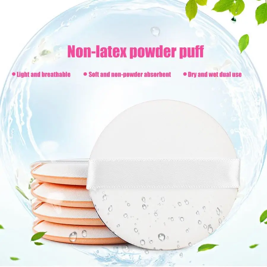 10pcs/Set Soft Breathable Face Makeup Powder Puff Women Beauty Facial Face Body BB Cream Puff Cosmetic Puff Beauty Tool For Gift
