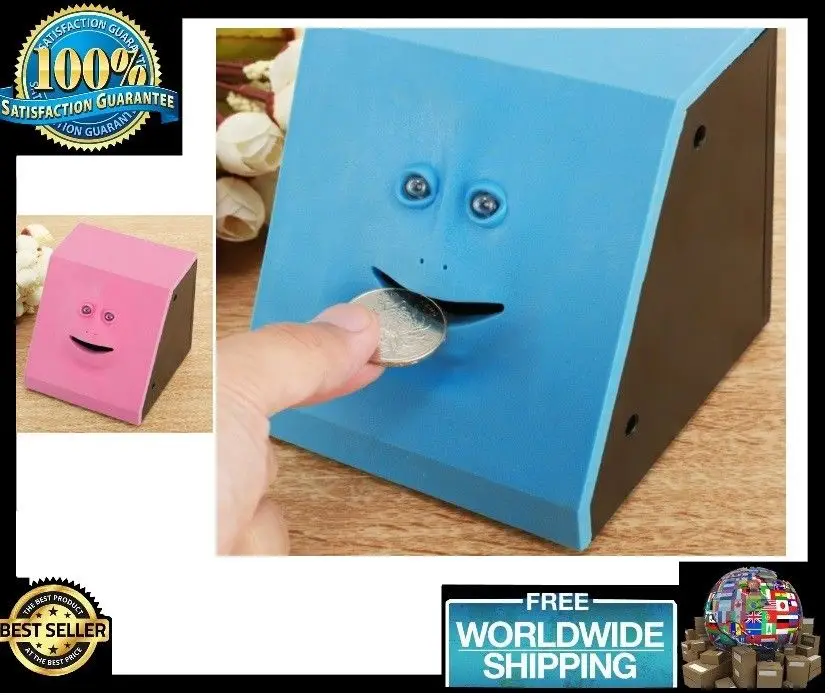  Human Face Piggy Bank Box Saving Bank Coins Box Money Coin Toy Saving Bank For Children Gift Candy 