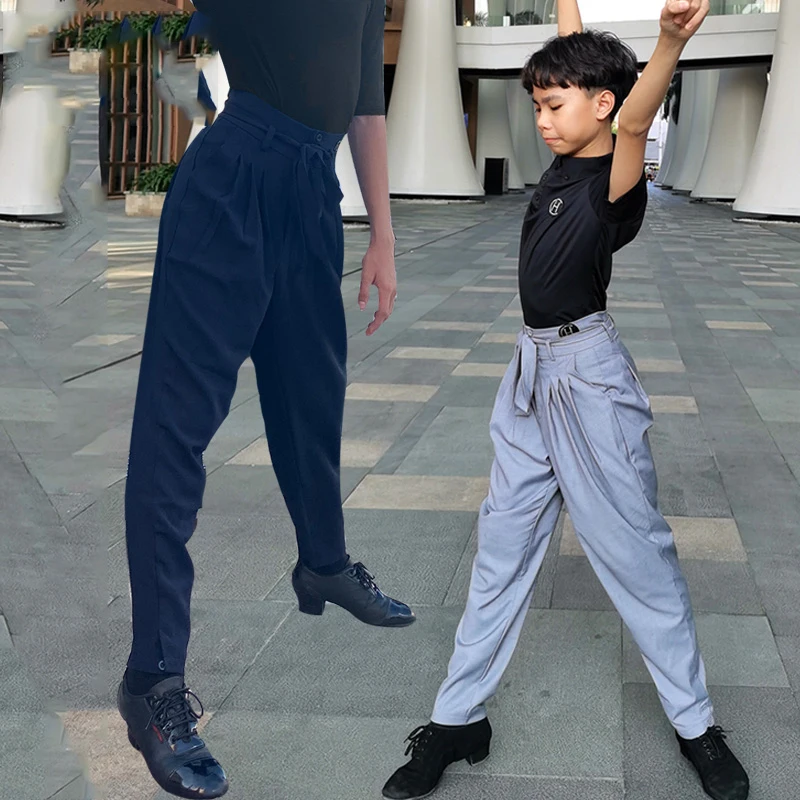 Boys Latin Dance Pants Kids Cha Cha Tango Samba Salsa Performance