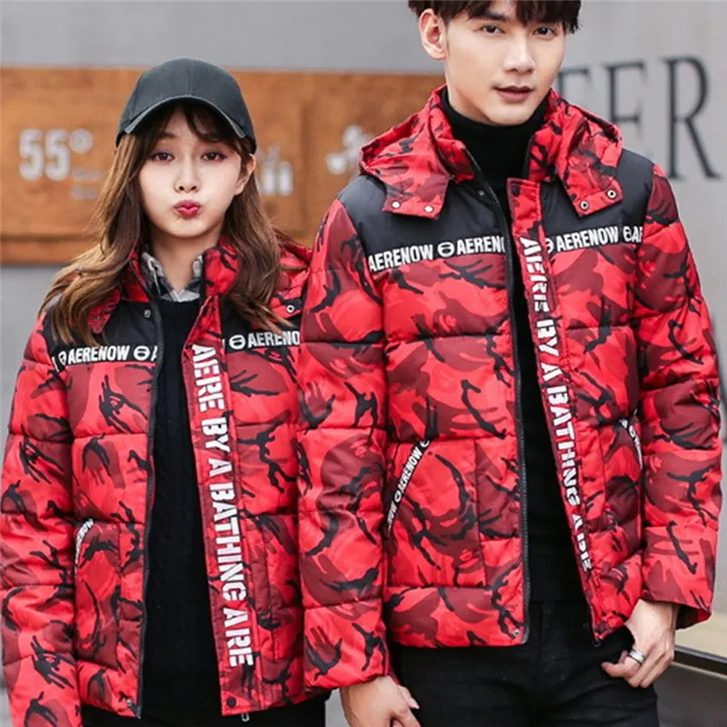 Camouflage Lover Cotton Jacket New Arrival Autumn Winter Casual Thickened Padded Coat Warm Slim-cut Outerwear Drop Shipping