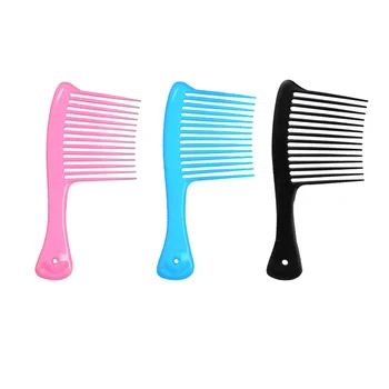 

6pcs Plastic Hair Comb Wide Teeth Slicked-back Professional Hairdressing Comb Hair Styling Combs Non Tangling Haircut Combs for