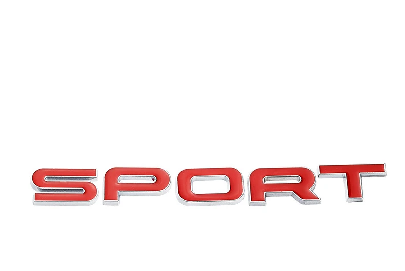Эмблема с буквами для Range Rover SPORT HSE, автомобильный Стайлинг, переоборудование, эмблема на багажник, логотип ABS, наклейка, черный, красный, шрифт
