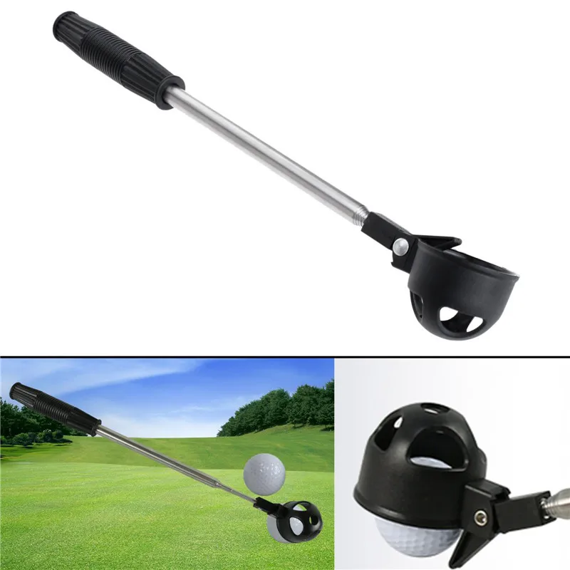 

Мяч для гольфа с выдвижным валом из нержавеющей стали, телескопический мяч для гольфа, ретривер, сберегающий совок, портативные аксессуары для гольфа