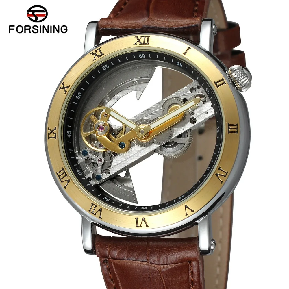 

Forsining Mechanical Wrist Watch Stylish Two-Sided Hollow out MEN'S Table Tourbillon Analog Watch MEN'S Watch