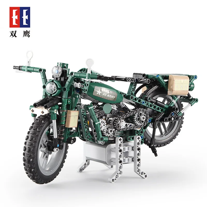 

Double e C51022 Building Blocks Remote Control Two-Wheel Motorcycle Cracking Ride Car Model Children'S Educational Assembled Bui