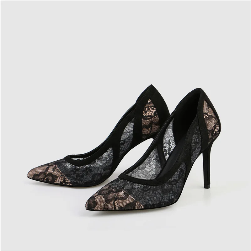 

Woman Sexy High Heels Shoes Shallow Mouth Sandals Ladies Lace-up Branded Pumps Slip Om 2019 Pointed Wedge Crossdressers African