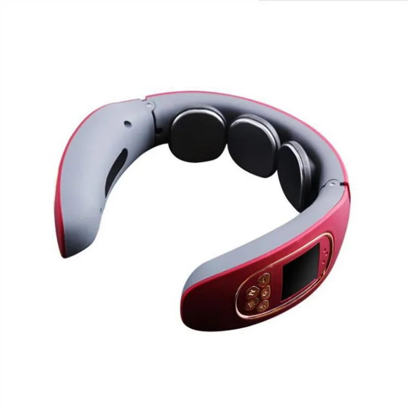 Electric Pulse Neck Massager Cervical Massager Far Infrared Heating Pain Relief Tool For Back Body Health Care Relaxation