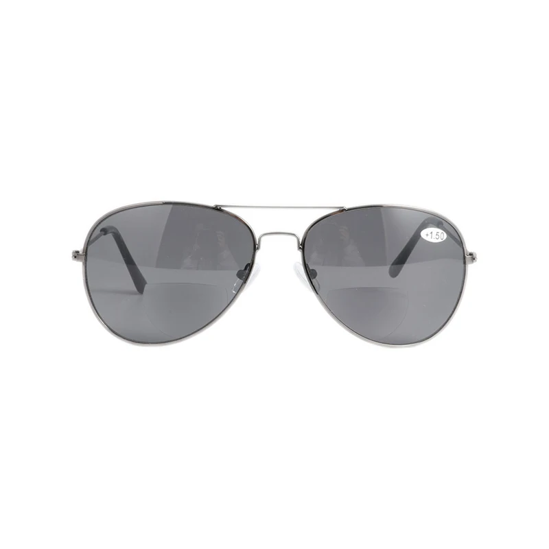 Zilead пилот бифокальные очки для чтения солнцезащитные очки металлические мужские деловые очки для дальнозоркости Wite чехол+ 1.0to+ 3,5