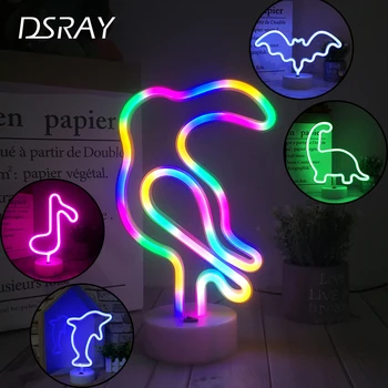 

Neon led sign lamp children night light Moon decorative star led lamp Party bat home kid room decor light night lamp dolphin new