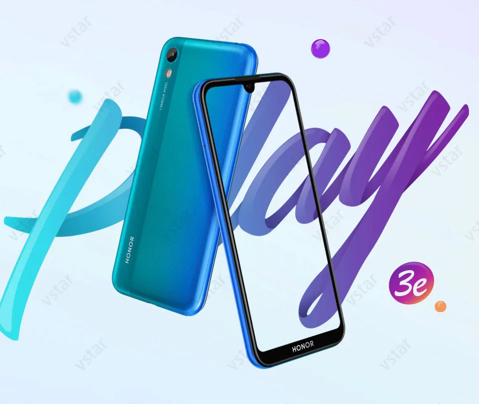 HONOR Play 3E смартфон 5,71 дюймов MT6762R Восьмиядерный Android 9,0 камера 13 МП 3020 мАч