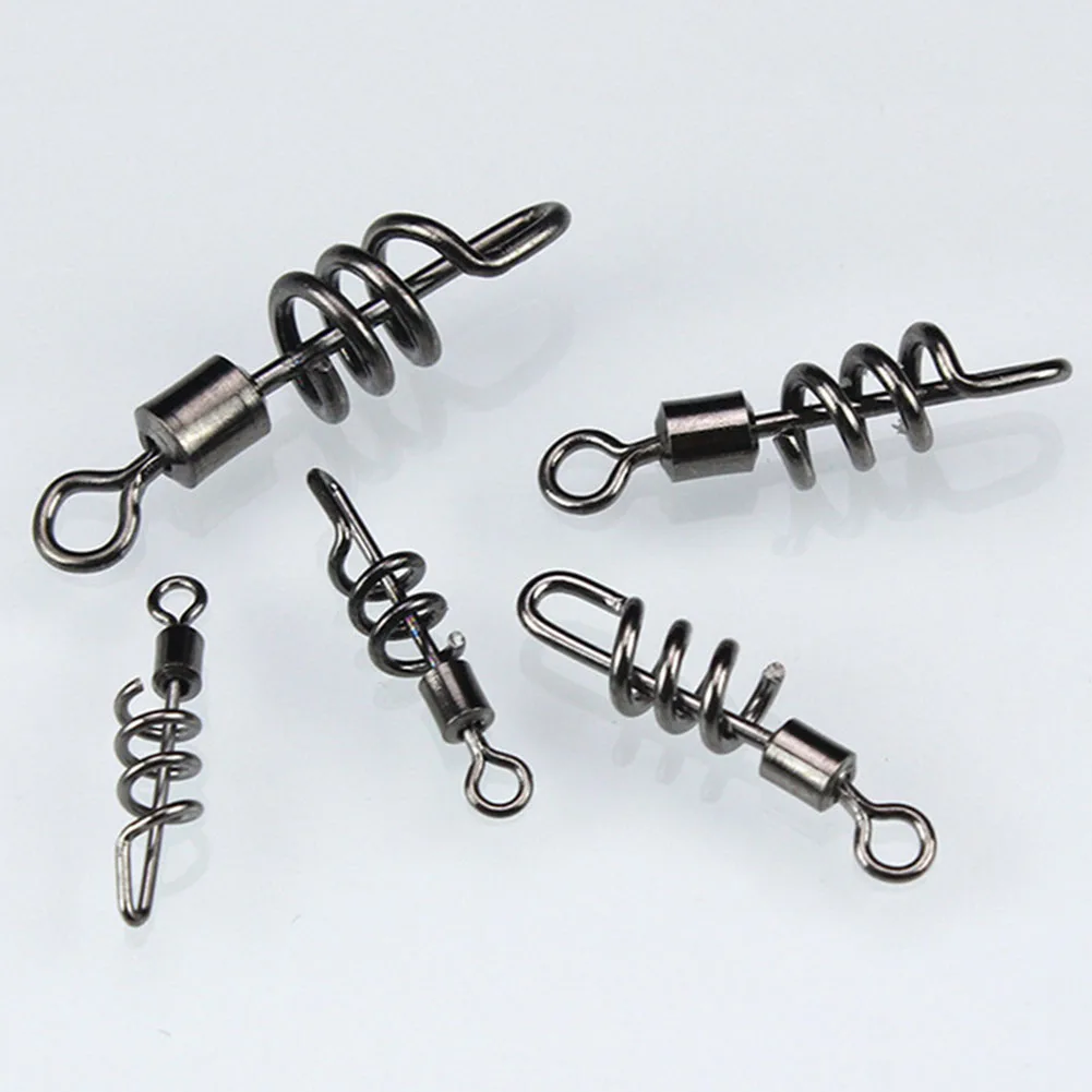 20 шт./компл. Heavy Duty Быстрый вращающийся разъем подшипник удобный прокатки снасти рыболовный Вертлюг твердых серебряное кольцо морские аксессуары