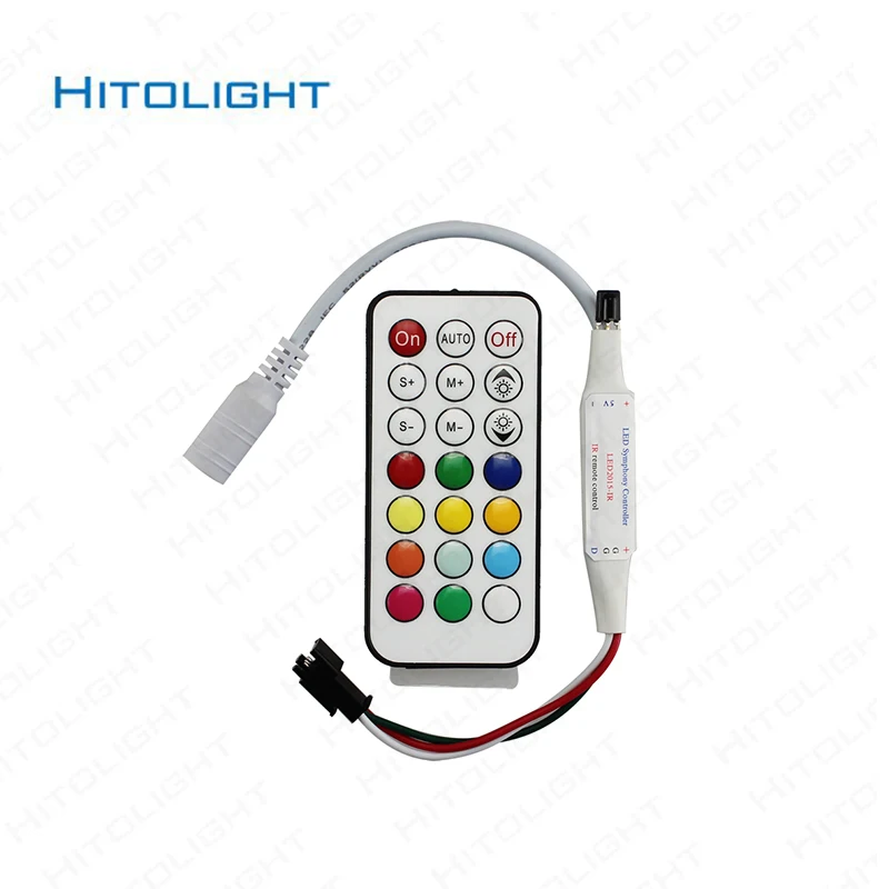 Мини пиксельный светильник IR21key RF21key DC5 24V светодиодный ленточный контроллер для IC