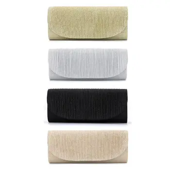 

Stylish Women Handbag Evening Party Bridal Clutch Bag Lady Female Fashion Prom Wedding Shoulder Bag Phone Holder Purse 4 Colors