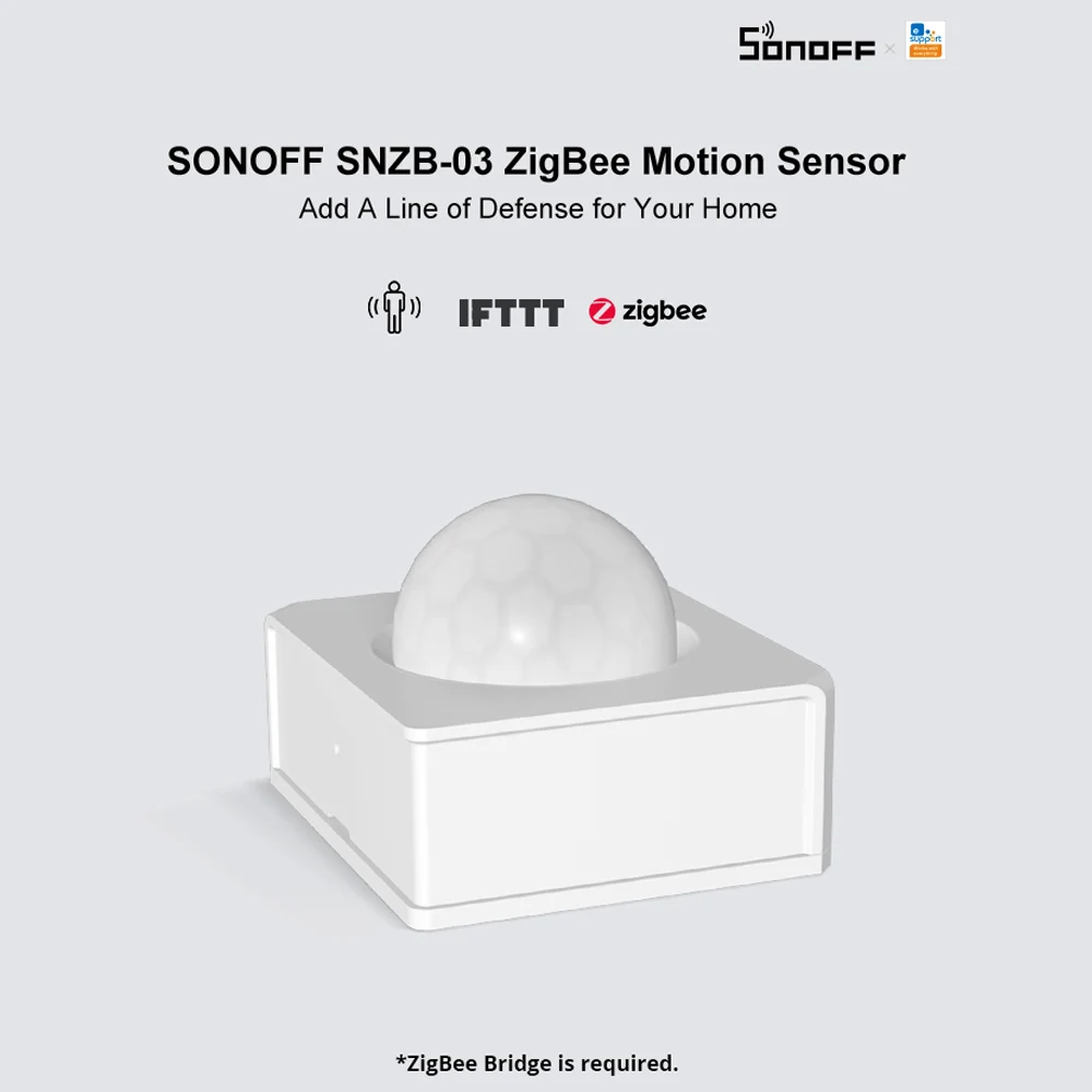 SONOFF SNZB 03 датчик движения ZigBee Обнаружение триггер сигнализация оповещения