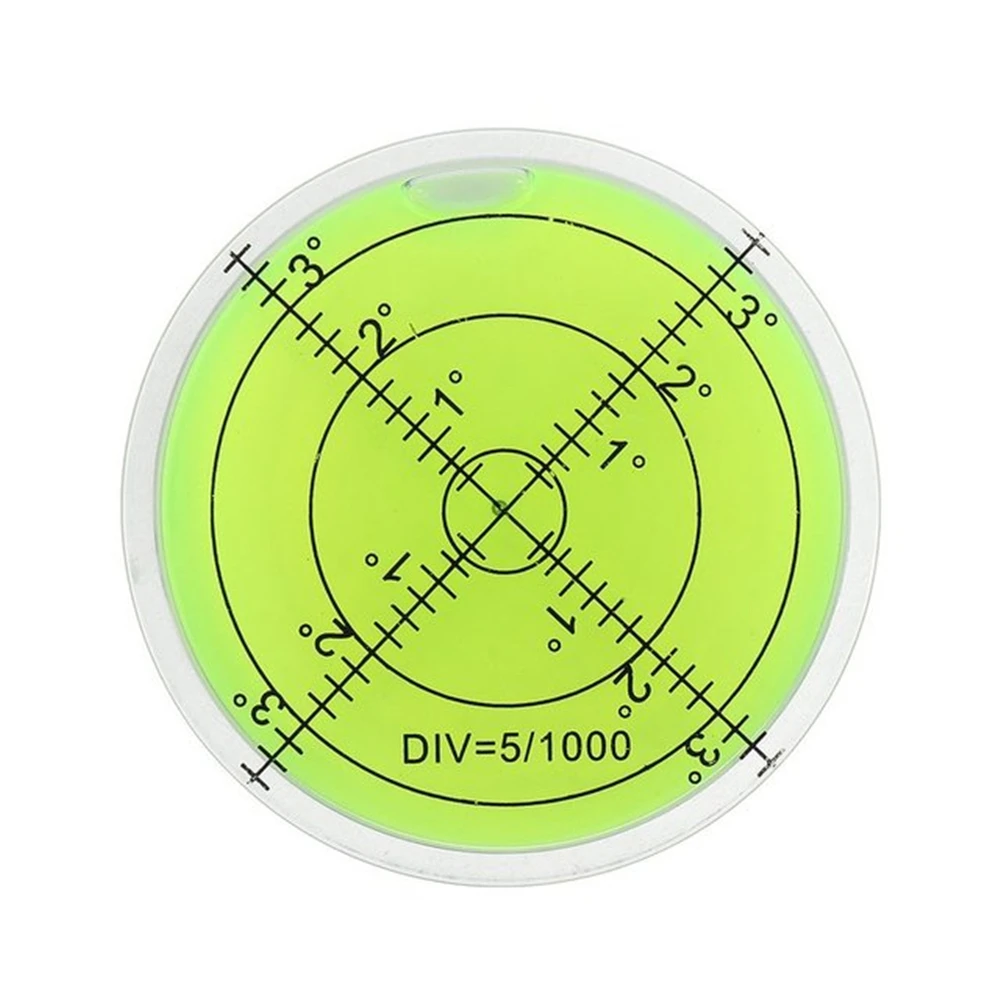 Universal 60*12mm Spirit Bubble Level Degree Mark Surface Circular Level Gauge for Measuring Tool