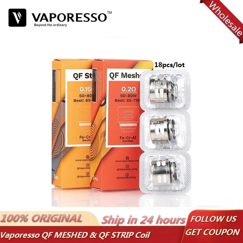 18 шт./лот Vaporesso SKRR Замена QF Vape Coil полоски 0 15 Ом сетка 2 испаритель Core для Luxe Gen Kit S