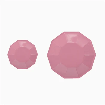 

Pink round plate disposable plate cake paper plate kids birthday party wedding tableware DIY decorative decagon paper plate