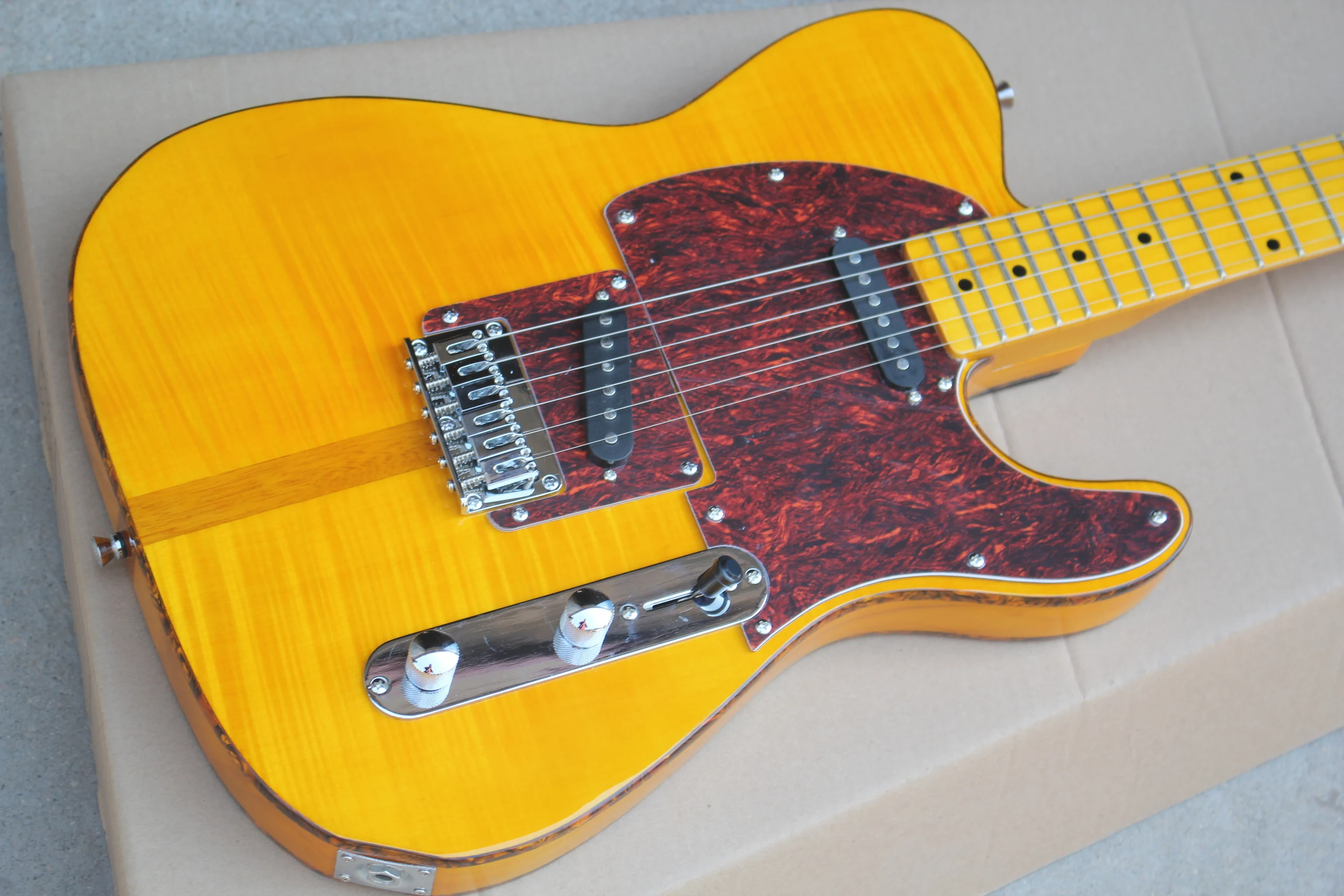 

45th Anniversary MadCat Electric Guitar Flame Maple Top quality pickups Mad cat guitar,FREE SHIPPING