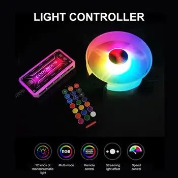 

DR12 Pro Mute Computer PC Case Fan RGB Adjust LED Fan Speed 120mm Quiet Remote AURA SYNC Computer Cooler Cooling RGB Case Fans