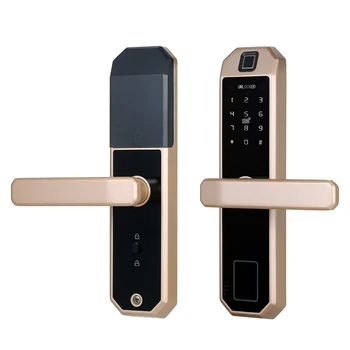 

Smart Door Lock 4 Ways to Unlock Intelligent Audio Navigation Touchscreen Anti-peep Anti-decode High End Fingerprint Door Lock