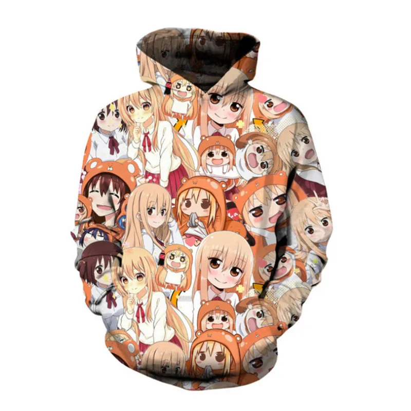 orange moletom com capuz anime girl