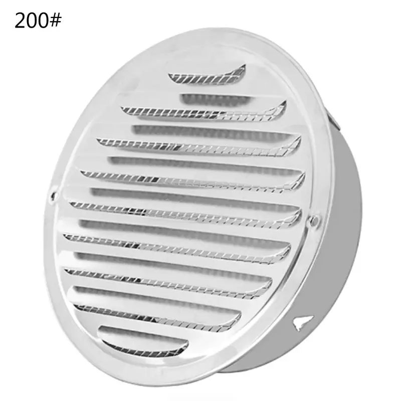 

Stainless Steel Exterior Wall Air Vent Grille Round Ducting Ventilation Grilles