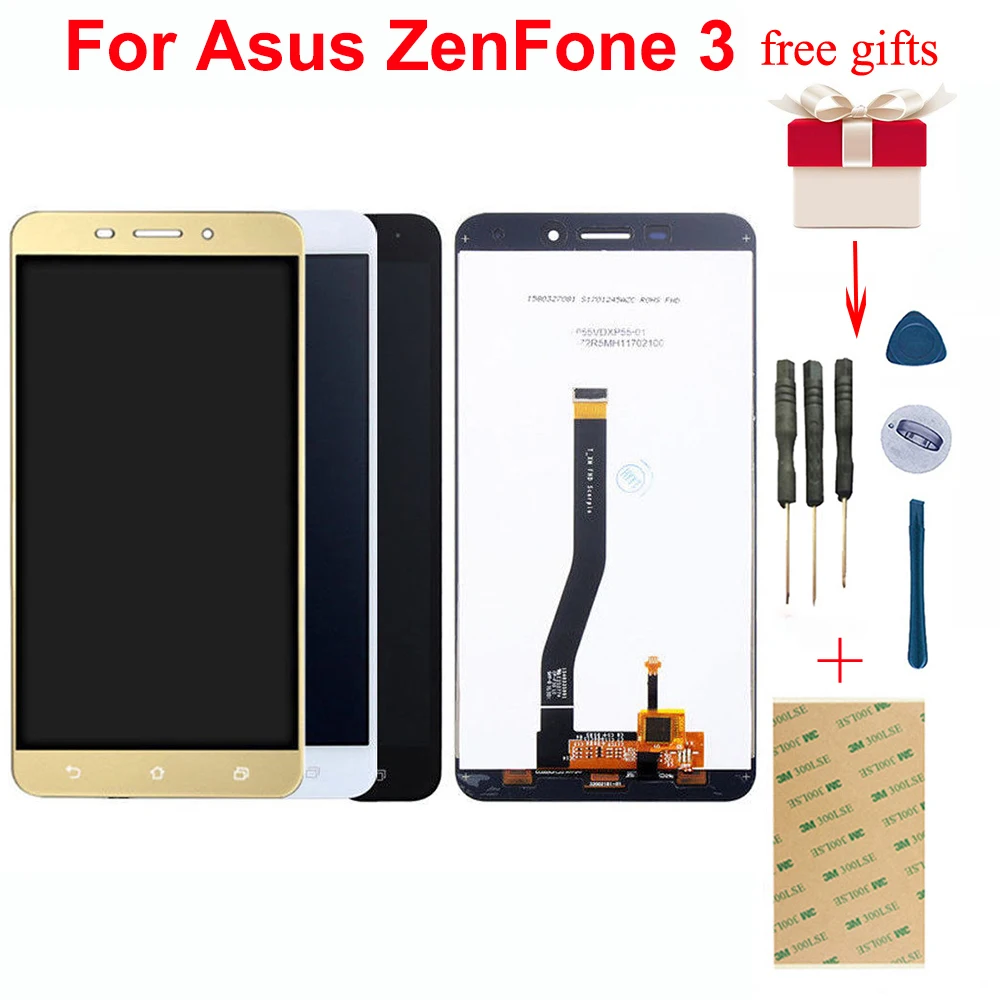 Для Asus ZenFone 3 Laser ZC551KL Z01BD полный сенсорный экран дигитайзер Сенсорное стекло + ЖК