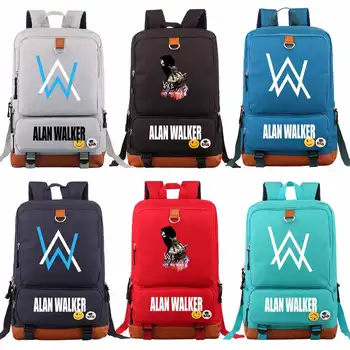 

Music DJ Fade letter Boy Girl Book School bag Women Bagpack Teenagers Schoolbags Men Student Patchwork Backpack