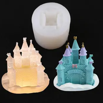 

Castle Shape High Mirror Silicone Mold DIY Epoxy Resin Decoration Ornaments Mold M4YF