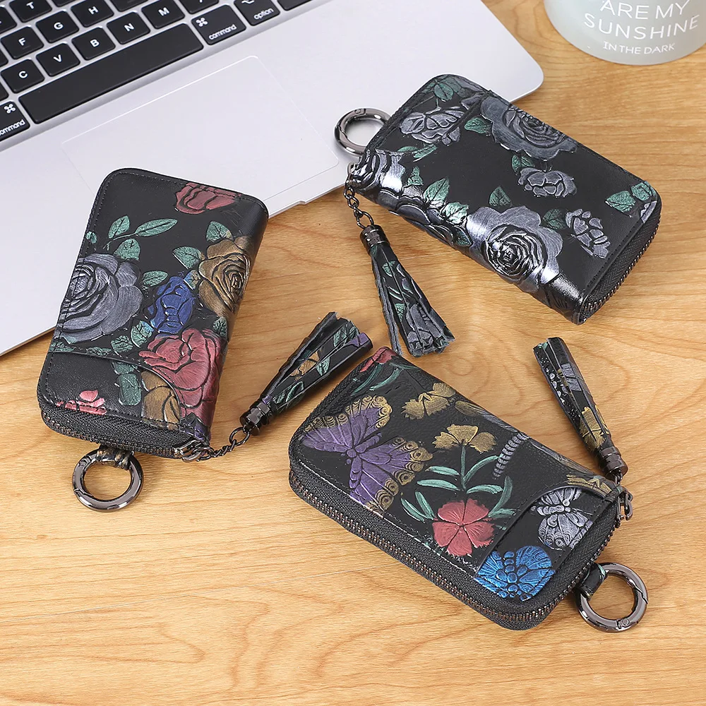 

[-] Cl-2706 [Material] Split Cowhide [Color] Gold Rose, Silver Rose, Dragonfly