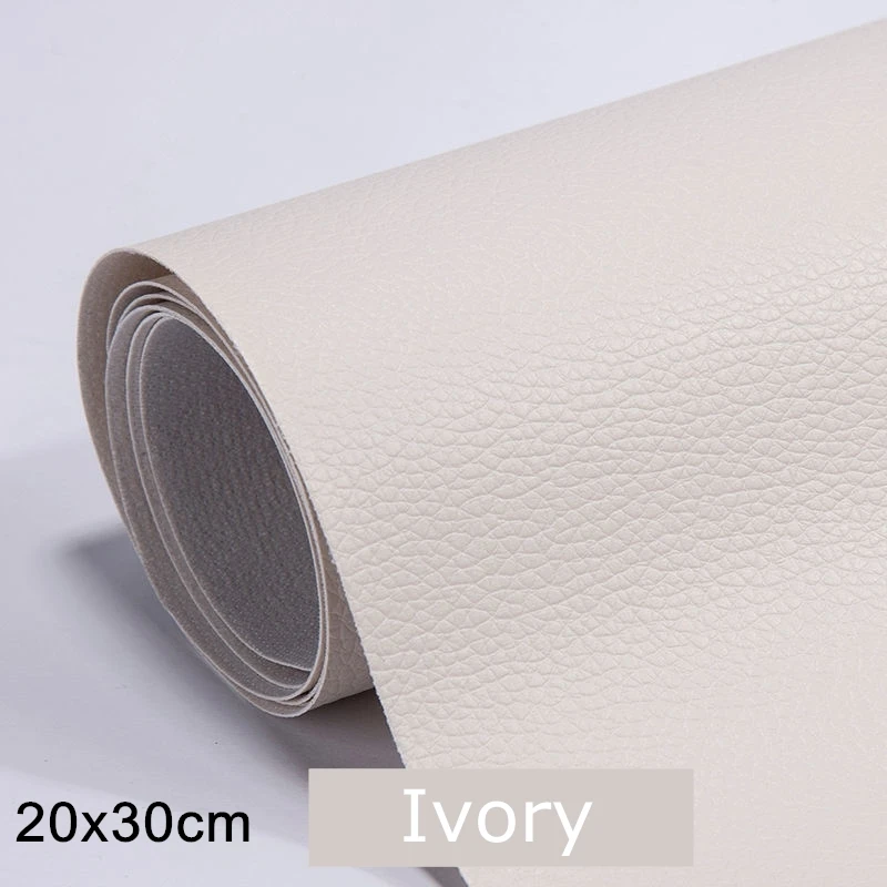 Self-Adhesive PU Leather Repair Patch - 20x30cm Synthetic Imitation Leather Sheet
