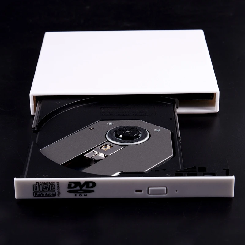 USB 2,0 внешний DVD Combo CD-RW привод CD+/-RW DVD rom для портативных ПК(белый