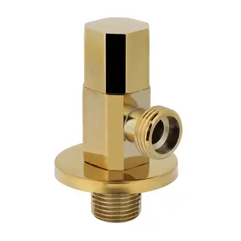 

Bathroom Brass Gold Angle Stop Valve Water Control Valve Faucet Angle Valve