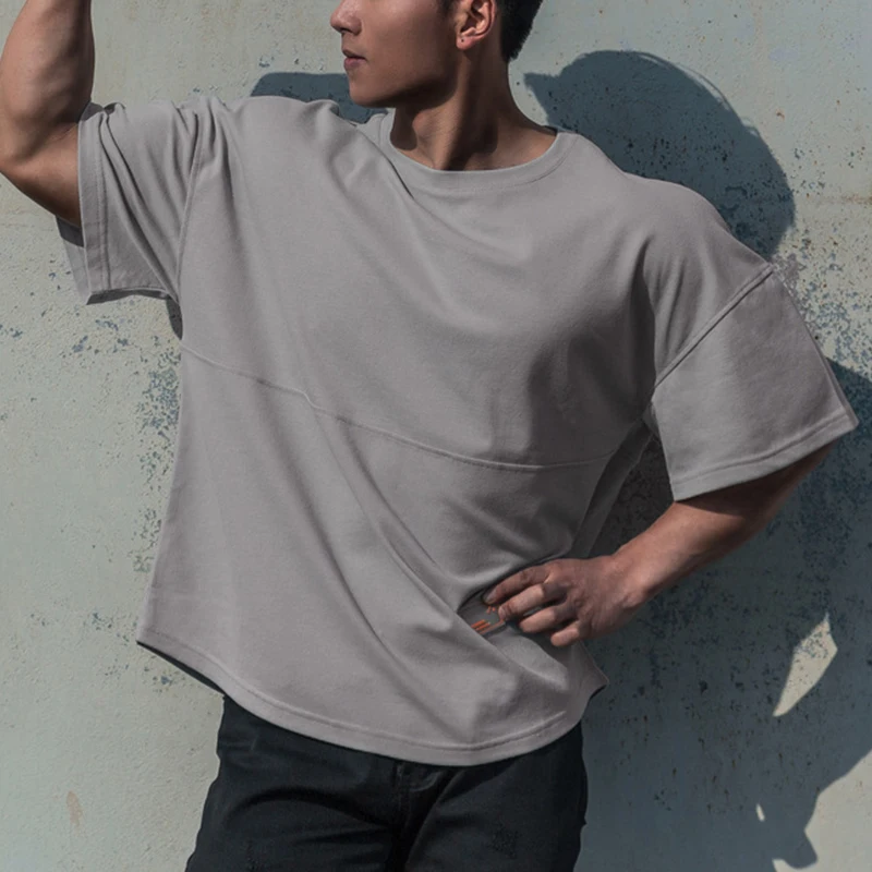 Men oversize T shirt Running Gym 