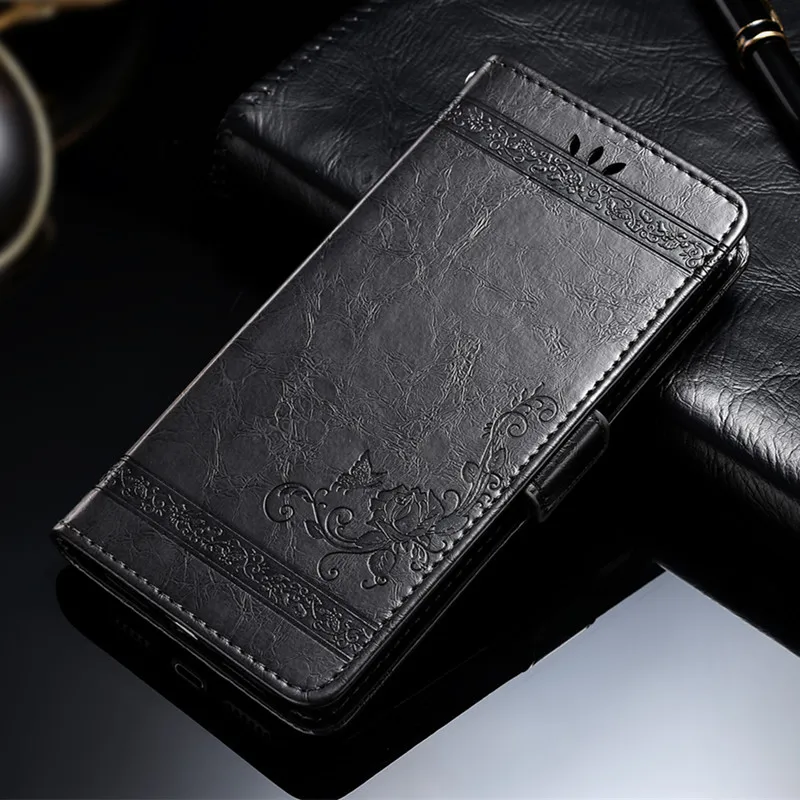 Black Винтаж с флип-крышкой для Leagoo Kiicaa Мощность 5 M5 M7 M9 S10 S9 S8 T5 Z5 Z7 Чехол кожаный, в виде бумажника, Магнитный чехол - Цвет: Black
