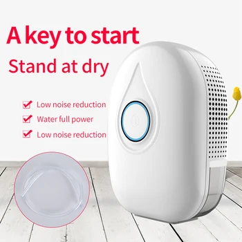 

Air Dehumidifier Air Dryer Semiconductor Mini Portable Moisture Absorber Home Bathroom Low Noise Cabinet Dehumidifiers 500ML