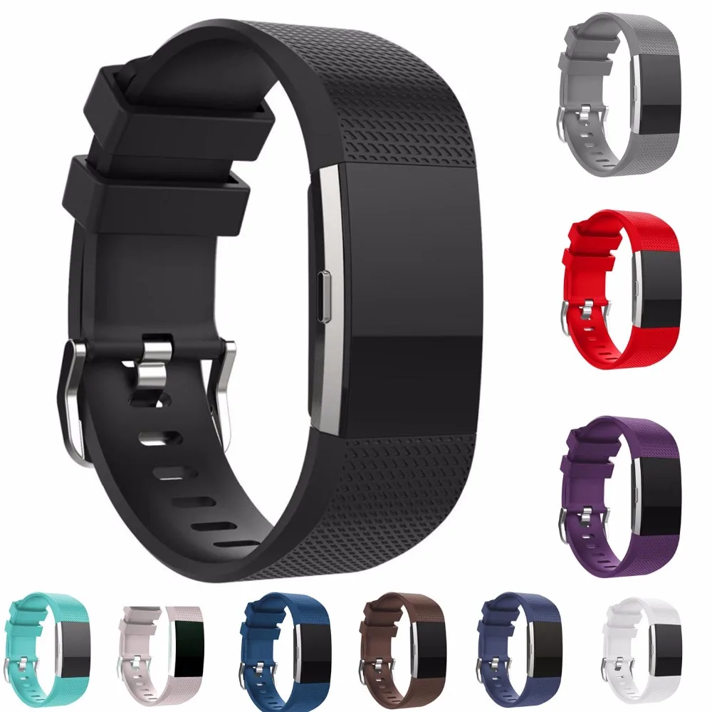 

Strap For Fitbit Charge 2 Band Bracelet Soft Silicone Watch Band Wrist Strap Charge2 Replacement Heart Rate Smart
