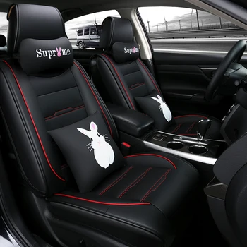 

Full Coverage Eco-leather auto seats covers PU Leather Car Seat Covers for Mercedes benz aclass cla c slc slk cls e cl class