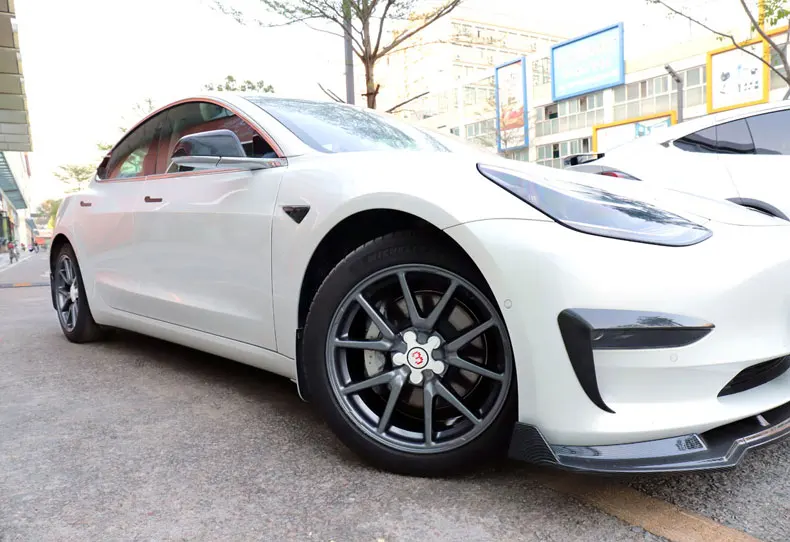 LUCKEASY концентратор Кепки планетарный редуктор двигателя для Tesla модель 3 машинный гараж из 20 дюймов колеса P версия ABS Кепки белый комплект 4 шт./компл