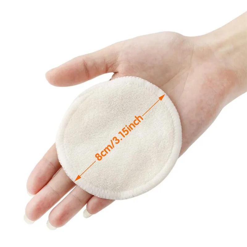 Lot de 12 Disques Démaquillants Réutilisables en Microfibre - Blanc