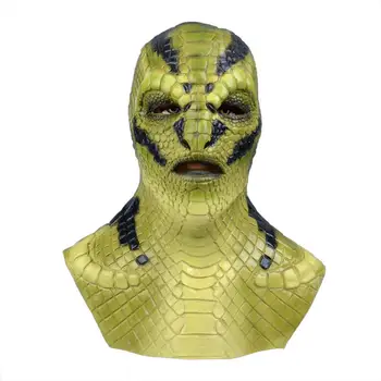

Halloween Horror Face Cover Zombie Horror Mask Halloween Basilisk Viper Latex Headgear