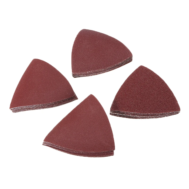 32pcs/set 3-1/8' Sandpaper Sand Paper 60/120/180/240 Grit 80mm Sander Sanding Polishing Tool Accessories
