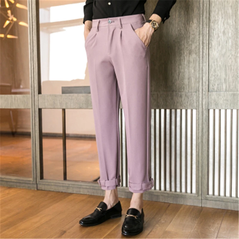 

Japanese Streetwear Trousers for Men Casual Harem Pants Social Loose Fit Perfume Masculino Pantalon Costume Homme 2020 Spring