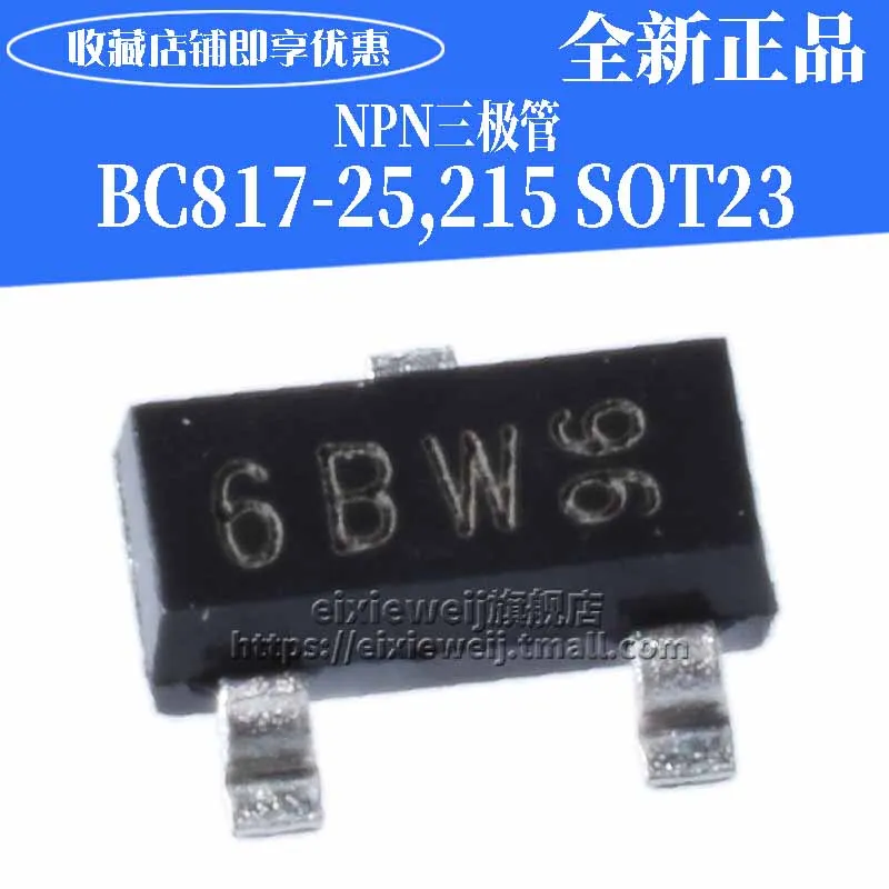 10 шт. 10 BC817-25 6BW/6Bt SOT-23 NPN